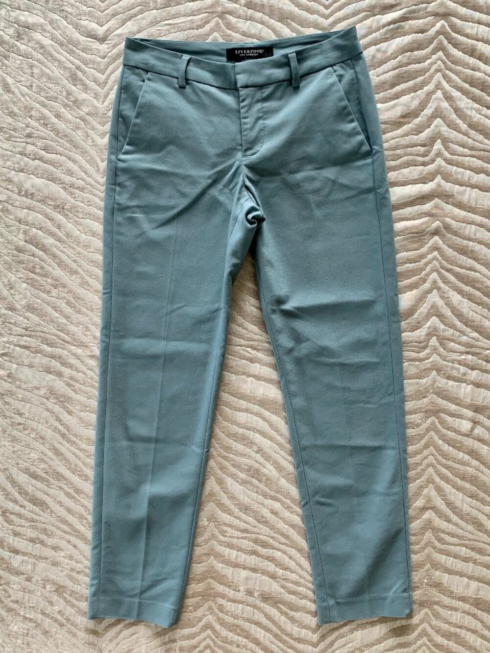Liverpool Los Angeles Slim Stretch Trousers Chino Pants Sage Mint Green